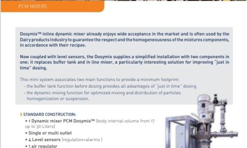 PCM System Solution - PCM Dosymix™ Hopper option